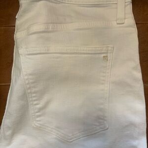 White Straight-Leg Jeans